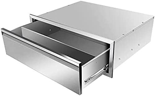 AHLOKI Outdoor Kitchen Drawer Single BBQ Drawer Stainless Steel, 30W X 10H X 23D Inch