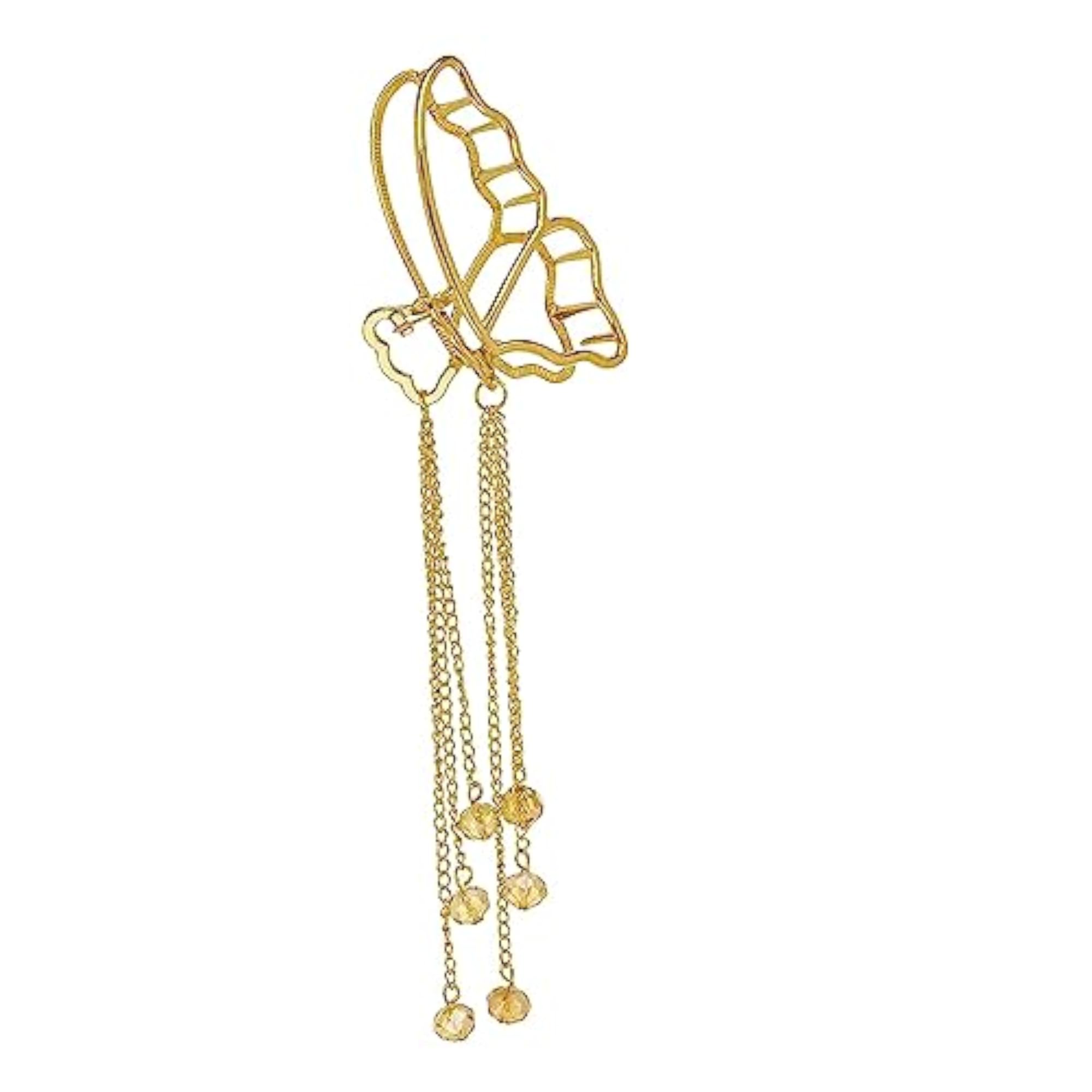Long Tassel Hair Clip, Retro Style for Women