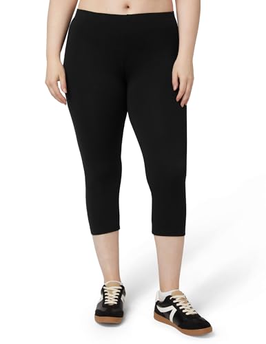 No Nonsense Women's Cotton Capri Leggings