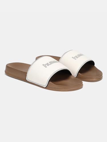 Image of hummel CLASSIC MEN SLIDERS Comfortable Cushioned Sole Arch Support Durable Lightweight Flexible Trendy Style Flip flops and Slippers Slides for Men Daily use Chappal