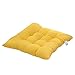 Worsendy Galettes de Chaise, Coussin de Chaise Souple Rembourré avec Liens Décoration Portable Maison Bureau Multi-Colore Orange,Irresistibly Cushiony Soft Seat Cushion 40 x 40 cm (Jaune)
