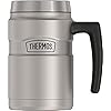 Thermos Stainless King 16 Ounce Coffee Desk Mug, Matte Steel