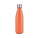 FunnyGuys Bouteille isotherme à double paroi en acier inoxydable - 500 ml - Personnalisable, Orange