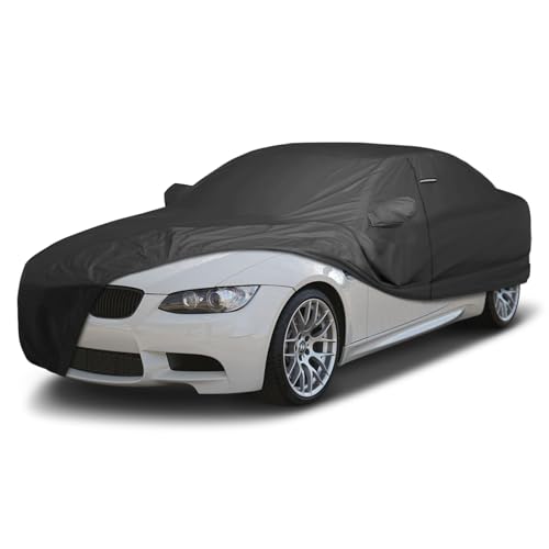 Image of iCarCover Premium Custom Car Cover for 2008-2013 BMW M3 Coupe Heavy Duty Waterproof All Weather Rain Snow UV Sun Protector Custom Fit Full Exterior Indoor Outdoor Protection Car Cover (Black)