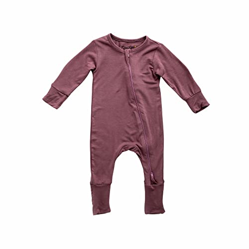 Image of Nite Nites Baby Bamboo Viscose Footie Romper | Soft Spandex Rayon | Convertible Footies, Mittens & Dual Zipper | 0-18M