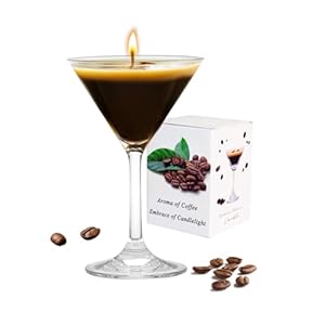 Espresso Martini Candle Unique Gifts for Women Girls,Strong Scented, Natural Soy Wax Coffee Candle Decor for Home,Bedroom,Bar,Coffee Martini Candles Gifts for Christmas,Birthday,Halloween Espresso Martini Candle Unique Gifts for Women GirlsStrong Scented Natural Soy Wax Coffee Candle Decor for HomeBedroomBarCoffee Martini Candles Gifts for ChristmasBirthdayHalloween