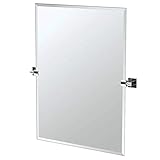 Gatco 4059S Elevate Frameless Rectangle Mirror, Chrome, 31.5
