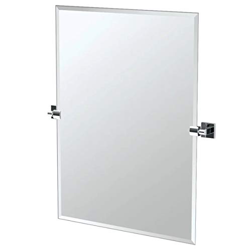 Gatco 4059S Elevate Frameless Rectangle Mirror, Chrome, 31.5