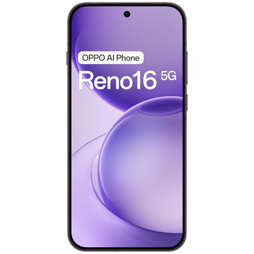 OPPO Reno16 5G Handy 8+256GB 6000mAh 120Hz 50MP, Purple Black