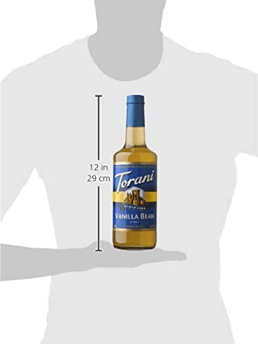 Image of Torani Sugar-Free Syrup, Vanilla Bean, 25.4 Fl Oz Bottle (Pack of 4)