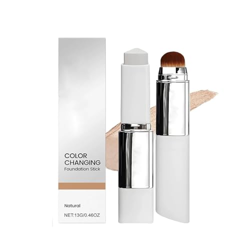Blanc Cover Cream Stick V - Color-Changing Foundation Stick with Dual Ends and a Built-in Removable Applicator for a Natural, Fl