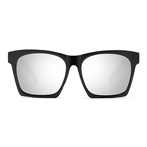 AKG Square Mirror UV400 Polarized Sunglasses for Men Women with Zipper Case 170593