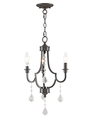 One-Day Sale: Up to 40% Off Livex Lighting 40883-92 Glendale 3 Light English Bronze Mini Chandelier