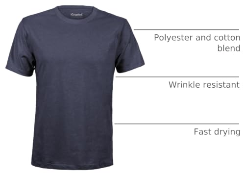 Image of Kingsted T-Shirts for Men Pack - Royally Comfortable - Super Soft Premium Fabric - Well-Crafted Classic Tee