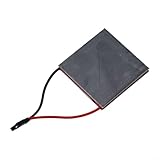 Yhenlovtt Hoja de generación de energía para ventilador de chimenea, elemento calefactor semiconductor, pieza de repuesto plateada de 40 x 40 mm para estufa de leña o calentador, térmico eficiente