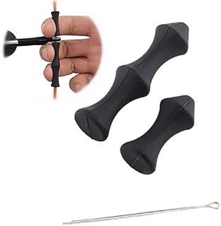 Dioche Bowstring Finger Saver, Archery Silicone Finger Guard Quickshot Guard Recurve Bow Shooting Hunting Protective Tools (2pcs)