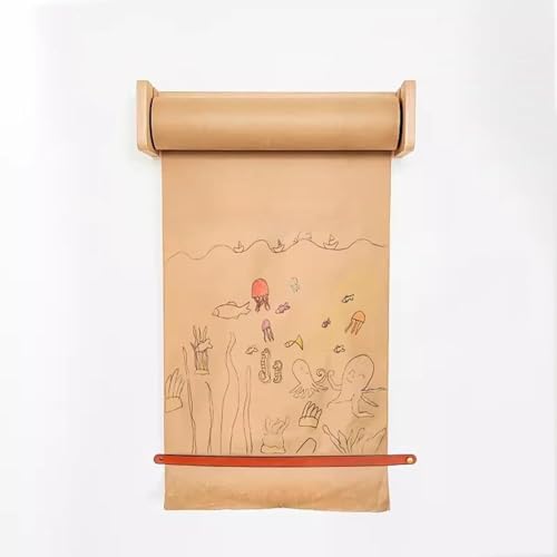Dispensador de papel kraft de 64 cm con corte fluido de pared 2