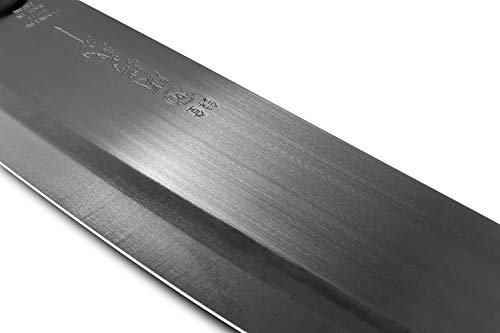 Image of Seki Japan TSUBAZO Japanese Vegetable Kitchen Knife, Stainless Steel Nakiri Knife, Shiraki Handle, 170 mm (6.7 in)