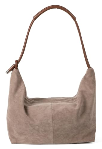 Slouchy Suede Hobo Bags Women Cute Underarm Shoulder Bag Crescent Crossbody Purses Travel Satchels Tote Handbag 2025