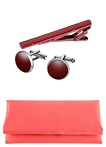 Image of Tie G .5pcs Tie set in a gift box : Tie sets : Solid color Neck tie,Satin Bow tie,Pocket Square, Lapel, Cuffs link