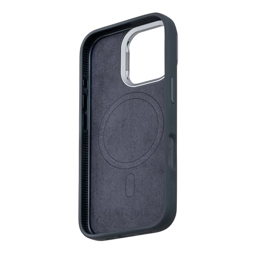 Image of TEKNE WaveStand Silicone Back Case for iPhone 17 | Built-in Stand for Hands-Free Viewing | Shockproof Soft-Touch Slim Cover with Microfiber Lining | Anti-Slip Matte Finish | Black