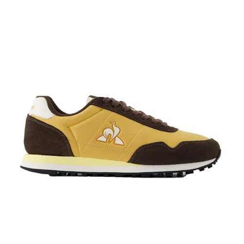 Le Coq Sportif Mixte Astra_2 Basket, Spruce Yellow/Chocolate Brown, 42 EU