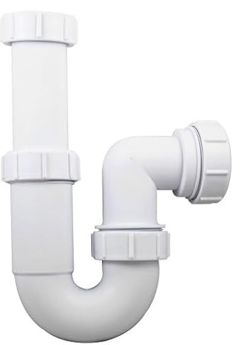 Universal Telescopic Adjustable Swivel P Trap - 32mm (1.1/4) Sink Waste Trap