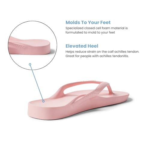 Image of Archies Arch Support Flip Flops for Men & Women - Orthotic Sandals for Plantar Fasciitis Relief - Lightweight, Cushioning, Shock-Absorbing Thong Sandals for Walking, Foot Pain & All-Day Comfort