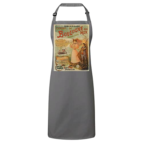 Tablier cuisine premium Casino Boulogne affiche vintage au charme chic et durable