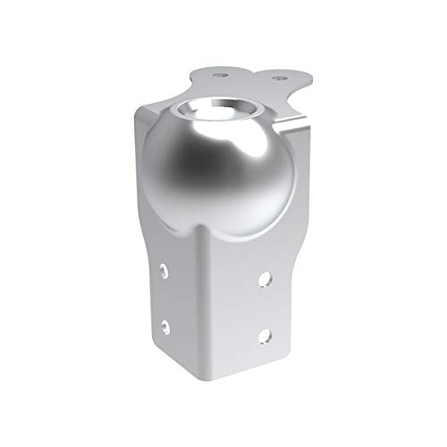 Image of Penn Elcom Large Brace with Ball Corner (Set of 8) Bottom /Female | Zinc Finish | Flight /DJ /Audio /Sound Box (8.45 * 3.45 * 8.45 cm) Round Angle Edge | Case Protection with 6 Holes | Easy to Fit
