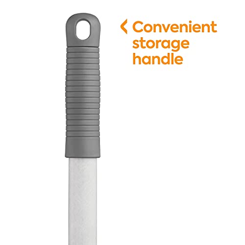 Image of Coastwide Professional 60 in Clamp Style Fiberglass Wet Mop Handle | Plastic head with durable fiberglass construction for facility mopping.