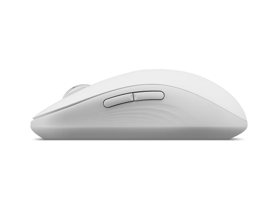 Image of Lenovo Yoga Bluetooth Silent Mouse, 3 Level DPI Adjustment, 36 Month Battery Life, Bluetooth 5.3, 3 Device Paring, Whisper Quiet, Programmable Buttons, Smooth Finish, Seashell