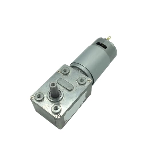 JGY-395 Worm Gear Motor DC 12 Volt Reducer Motor Worm Reduction Gearbox Customized Engine Self-locking Geared Motor(Package R,12v 50rpm)