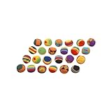 Sport-Thieme Kickbälle, Footbags, Jonglierbälle | 24 Kick-Bälle im Set | Gestricktes Obermaterial aus Baumwolle, Granulatfüllung | Ø 5 cm | 50 g | 12 Designs im Rasta-Look