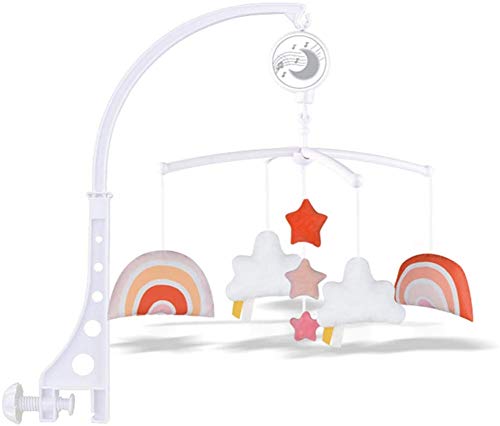 ベッドメリー オルゴール ベビーベッドおもちゃ 360回転 音楽 キッズベッド 吊り下げ式 ベッド飾り ベッドメリー用 撮影道具 出産祝い ギフト (晩霞)