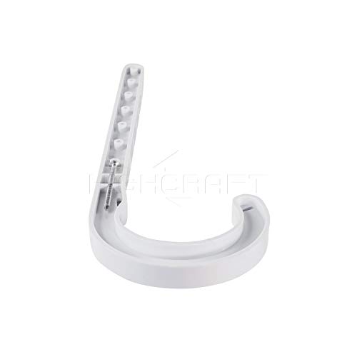 Highcraft Pxjhng004-10 Pex Support J-Hook Hanger With Nails For 4 In. Pipe, Rope, Cable Hard Plastic (10 Pack), 4 In, White #TOP2