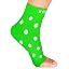 Green With White Polka Dots
