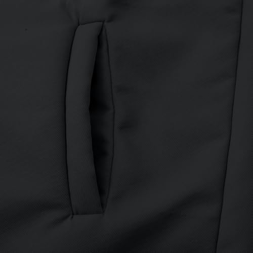 Generisch Winterjacke Herren Warm Fleece Gefüttert mit Knopf und Taschen Vintage Umlegekragen Truckerjacke Kunstledermantel Freizeit Übergangsjacke Herbst Wintermantel Streetwear
