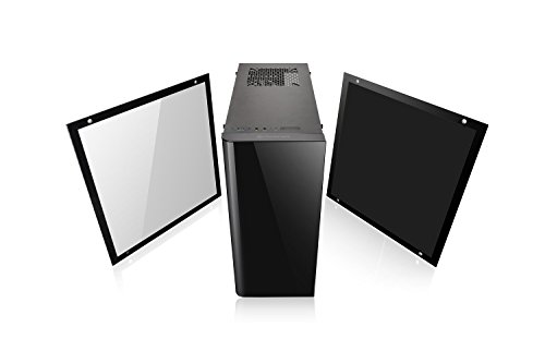 Image of Thermaltake View 21 Dual Tempered Glass ATX Black Gaming Mid Tower Computer Case Chassis CA-1I3-00M1WN-00