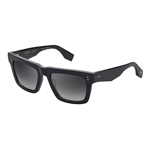 Dita MASTIX DT DTS712 A-01 Black Plastic Square Sunglasses Grey Gradient Lens
