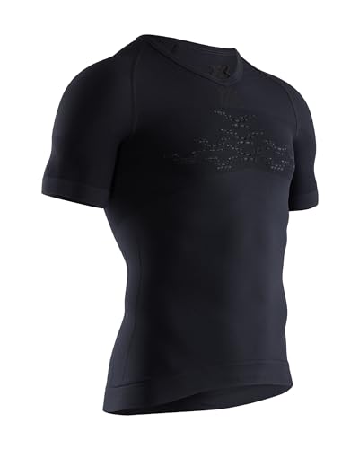 ThermoSyphon. X-Bionic Energizer Mk3 Lt V-Neck SS M 4.0 Maglietta a Maniche Corta B002 Opal Black/Arctic White S