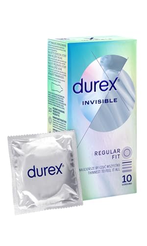 Durex Invisible Preservativi Ultra Sottili ad Alta Sensibilità (Superthin 10)