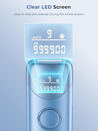 Image of Ubroo Laser Hair Removal with 5℃ Ice Cooling,Hand-held Hair Removal Device IPL Hair Removal for Women and Men,Reduce Hair Regrowth,Full Body Use for Legs,Bikini,Armpits（Blue）