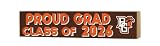 KH Sports Fan Bowling Green Falcons Class of 2026 Wood Block Sign, Graduation Decor, 3x13 Inches, Brown