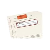 Redi-Tag Allergic Medi-Label - Permanent Adhesive - 'Allergic' - 5.50' Width x 1.38' Length - 200 / Roll - Rectangle - Red - Paper - 200 / Roll