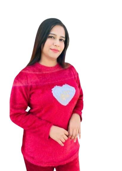 Women Winter Woolen Night Suit Top and Bottom Set Comfortable, Breathable, Lightweight, Skin Friendly Fabric-picture-58