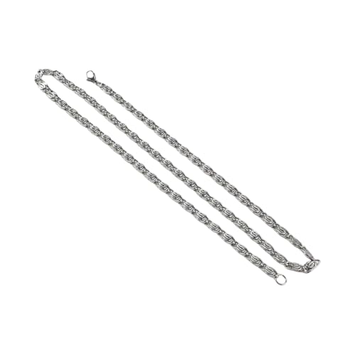 Image of THE MEN THING Chain for Men, Luxury Pure Titanium Steel Chain | Silver Stainless Steel Chain | Necklace Jewellery for Men & Boys