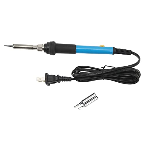 Electric Soldering Iron Kit, 60W PTC Thermostat Soldering Tool Adjustable Welding Tool with Iron Tip for DIY Repair Electronic US Plug 110V
