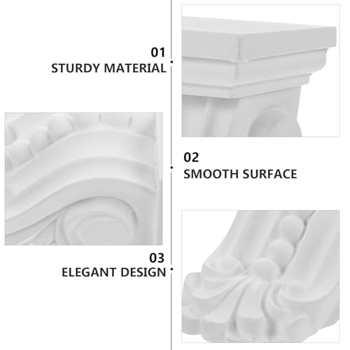 Ménsula decorativa de PU de 11,5 cm para decoración de hogar 7