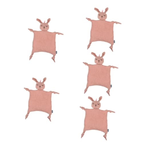 Vaguelly 5 ちゃん ベビーセキュリティブランケット ライオンセキュリティブランケット ぬいぐるみブランケット ウサギのおもちゃ なだめる スカーフ コットン